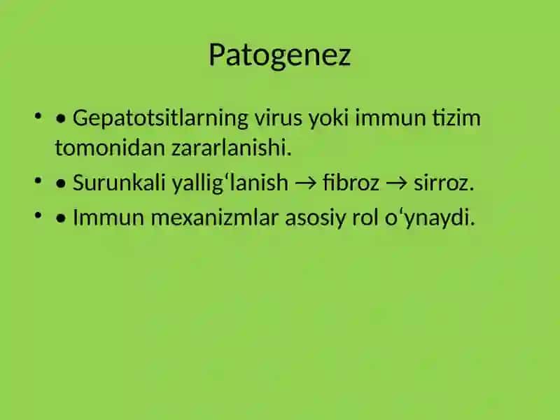 Bolalarda Surunkali Gepatit 4