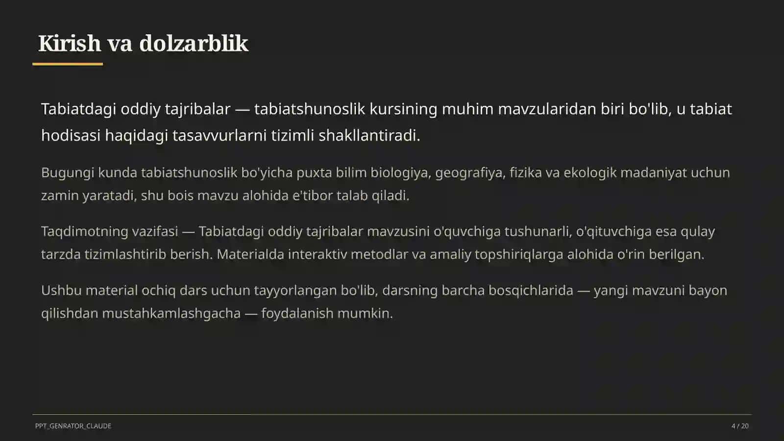 Tabiatdagi oddiy tajribalar (4-sinf) 4