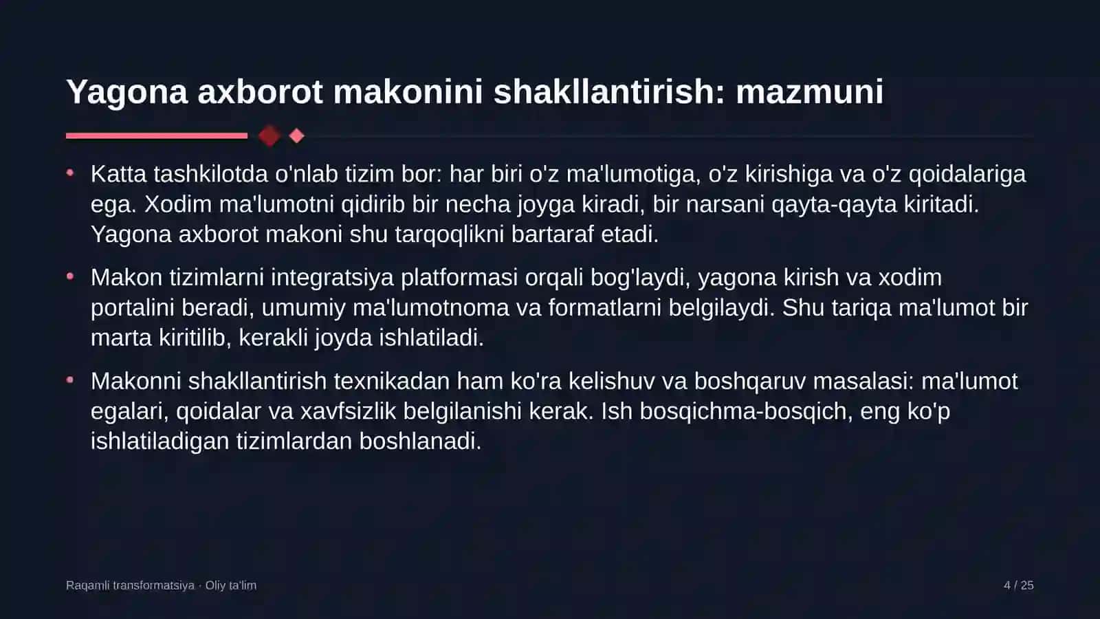 texnika oliy ta'lim muassasalarida yagona axborot makonini shakllantirish 3760 4