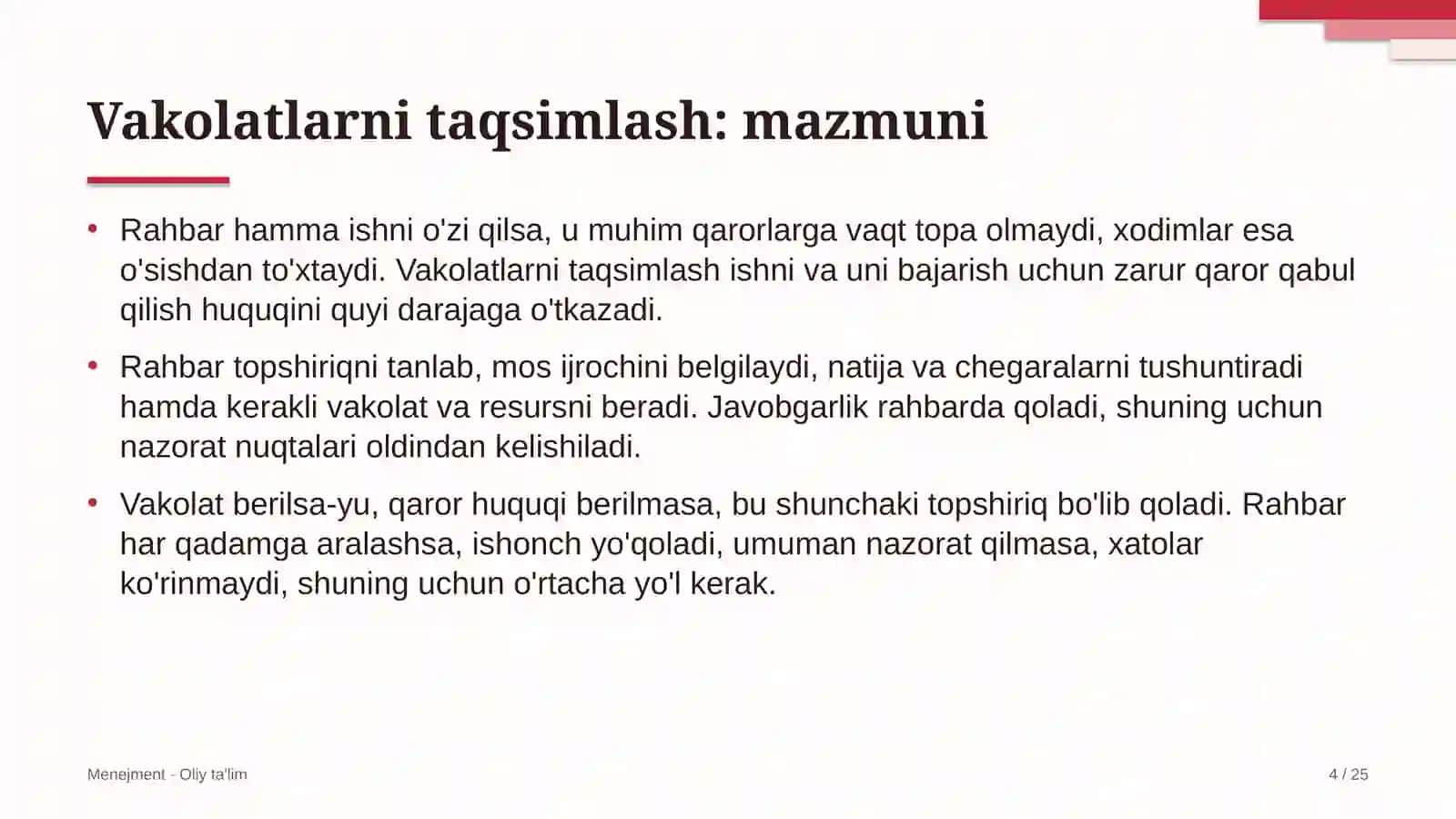 Chiqindi poligonlarida vakolatlarni taqsimlash 4