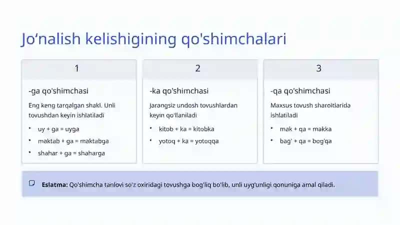 Joʻnalish kelishigi 4