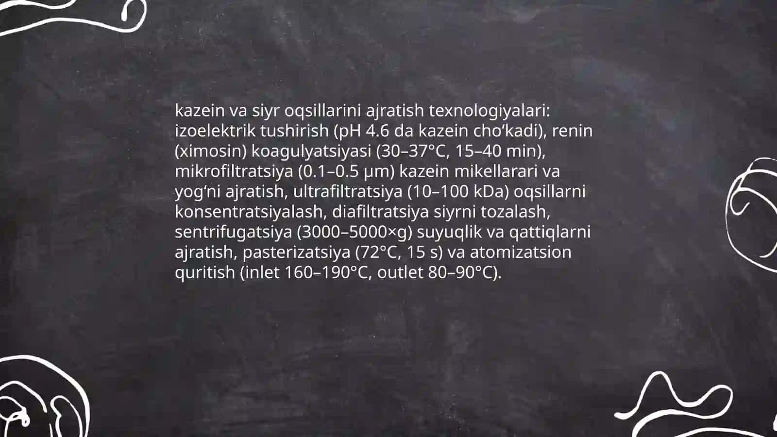 Tuxum sut oʻsimlik va goʻsht oqsillarini ajratish 4