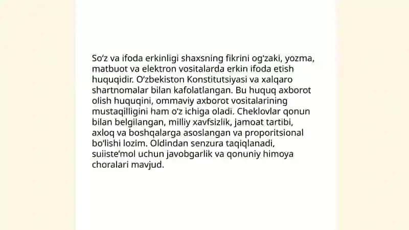 Shaxsiy huquq erkinliklari 4