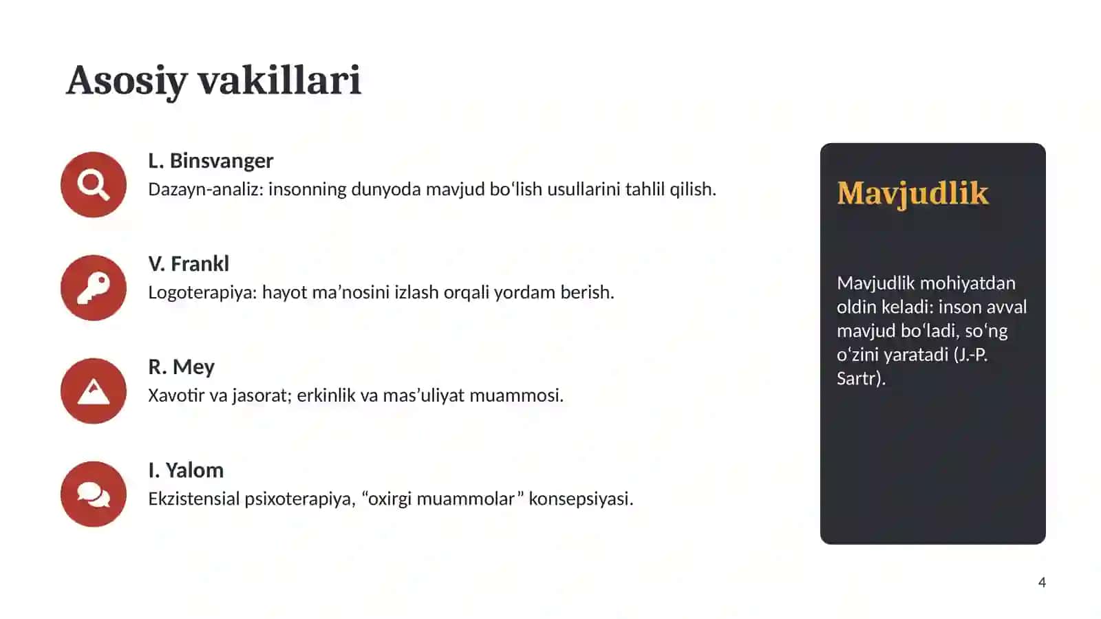 Shaxsning ekzistensial psixologiyasi 4
