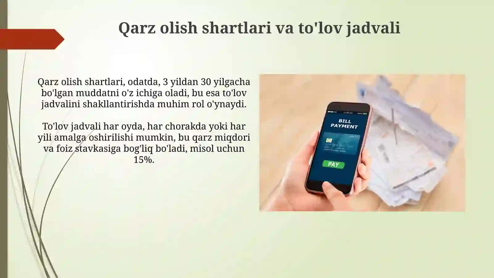 Kreditning qaytariluvi chanligi va uning ta'minlanganligi 4