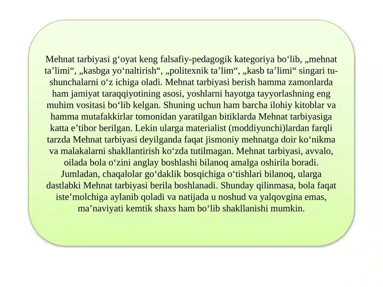 OILADA  MEHNAT  TARBIYASI 4
