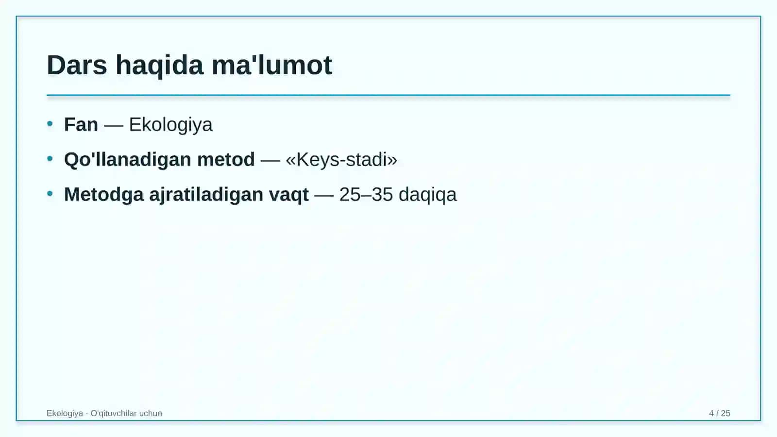 ekologiya darslarida keys stadi metodidan foydalanish 5973 4