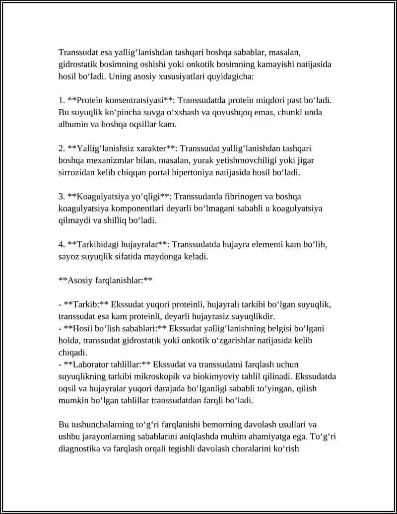 EKSSUDAT VA TRANSSUDAT 4