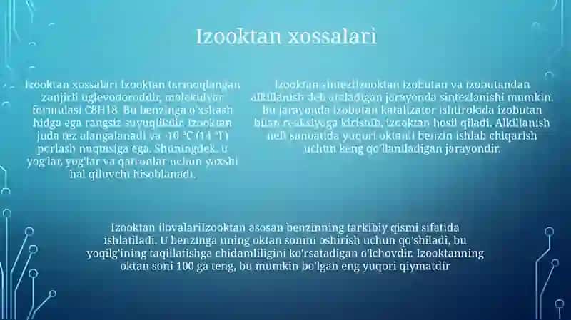 Izooktan Sintezi 4