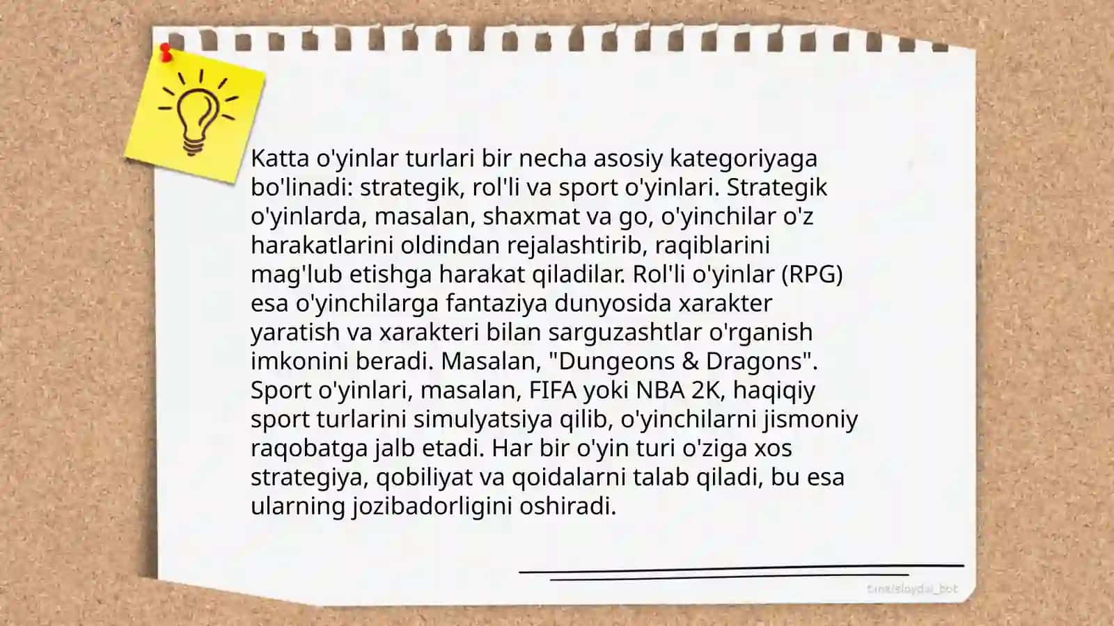 Katta o'yin konsepsiyasi 4