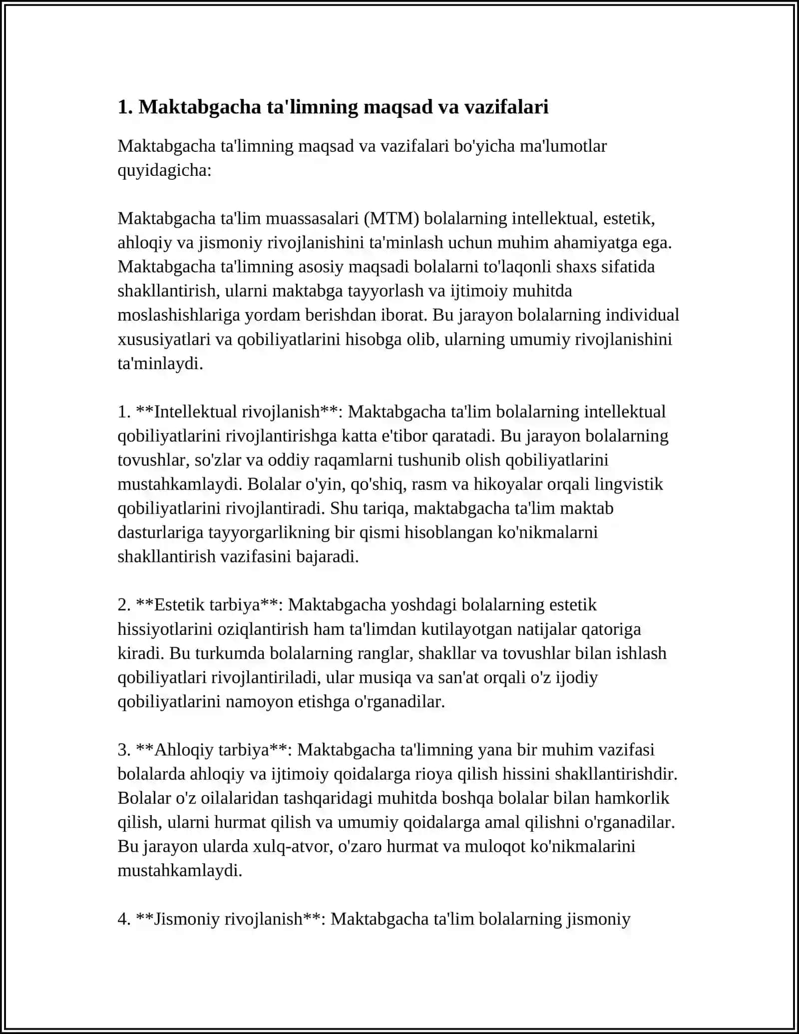 MAKTABGACHA TA'LIM TASHKILOTLARIDA TA'LIM SHAKLI 4
