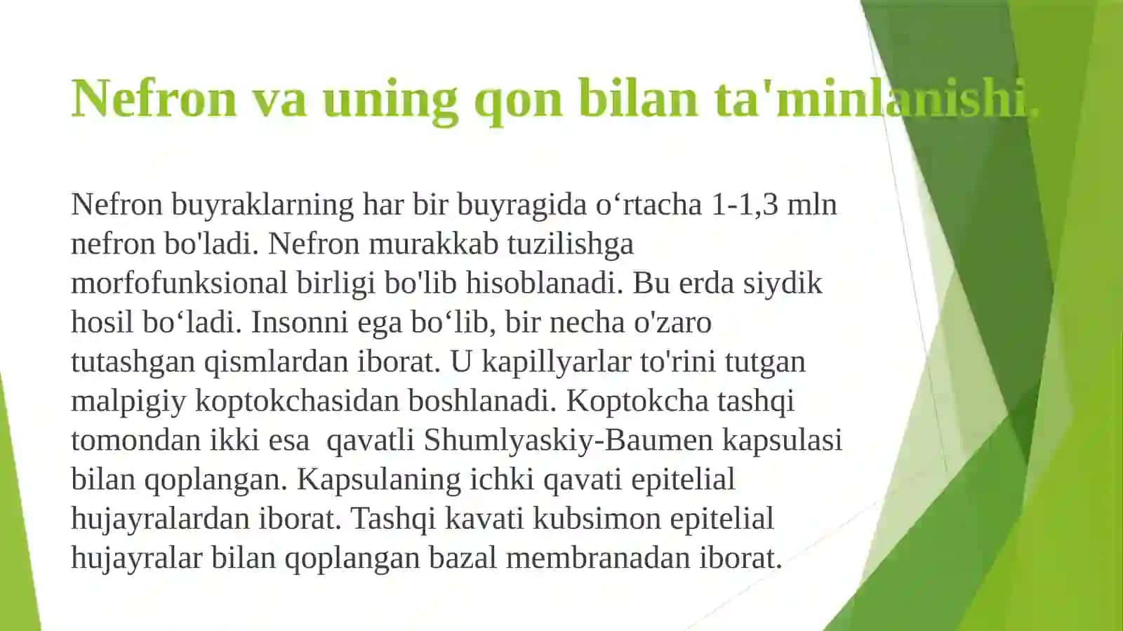 SIYDIK HOSIL BO’LISHI JARAYONLARI 4