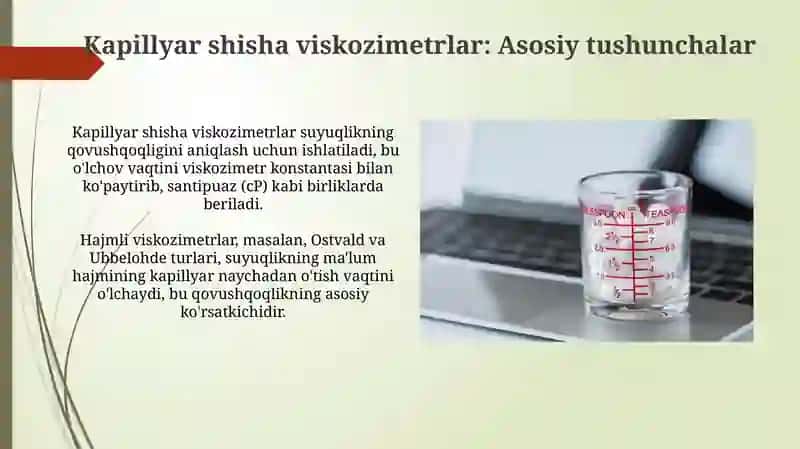 Kapulyar shishali viskozimetrlari 4