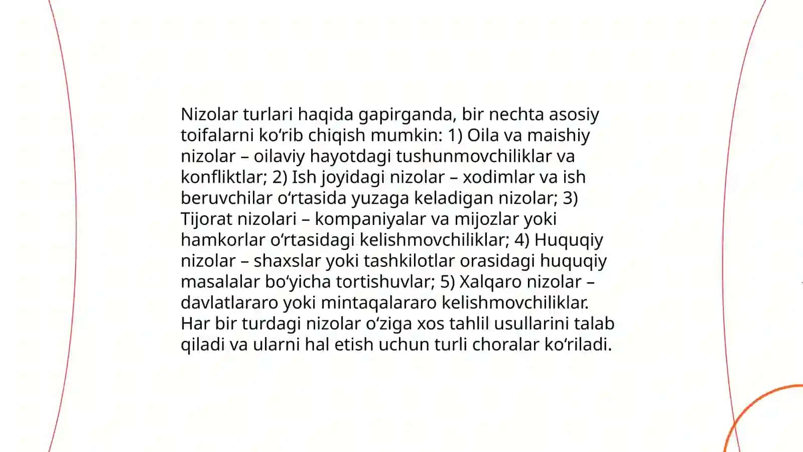 Pedagogik nizolar va ularni bartaraf etish texnologiyasi 4