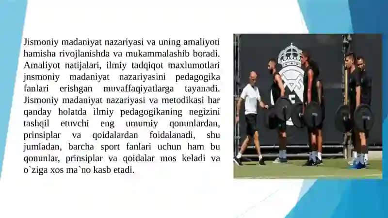 Jismoniy madaniyat nazariyasi va metodikasi fanining maqsadi hamda vazifalari (TAQDIMOT) 4