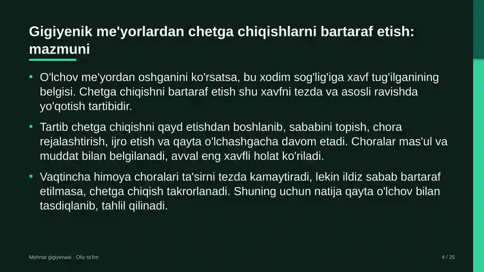 Yo'l qurilishida gigiyenik me'yorlardan chetga chiqishlarni bartaraf etish 4