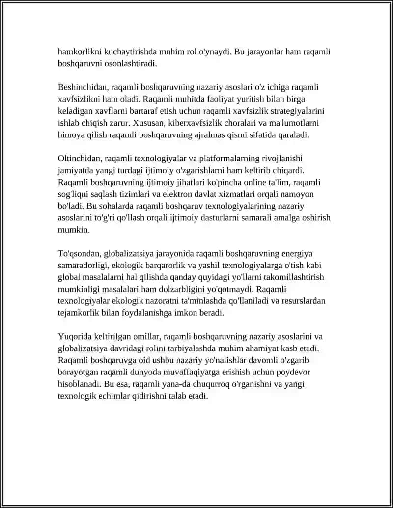 Globalizatsiya davrida raqamli boshqaruvning nazariy asoslari 4