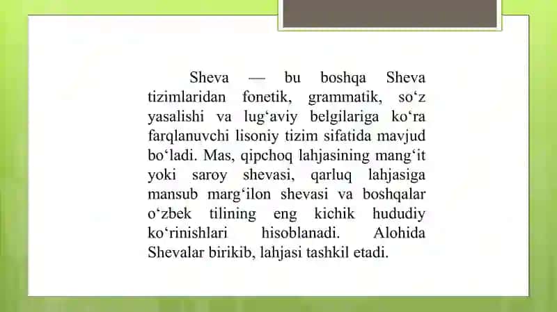 Sheva tushunchasi 4