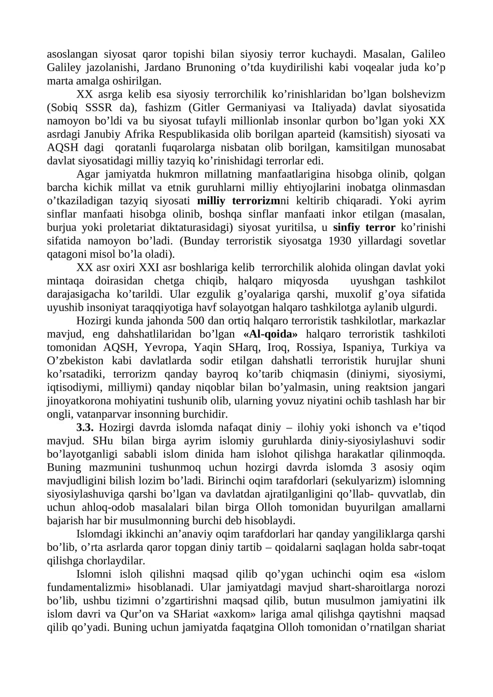 Diniy ekstremizm va terrorizm va uning jamiyat barqarorligiga tahdidi 4