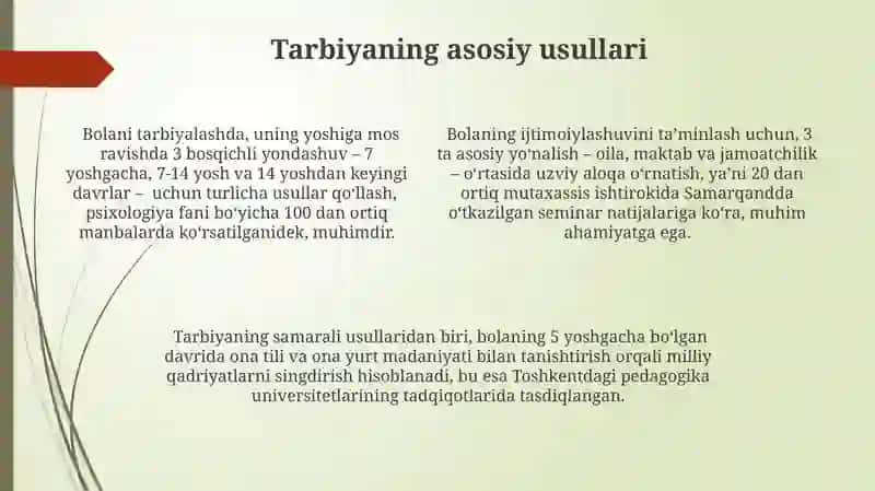Zamonaviy Tarbiya Yondashuvlari 4