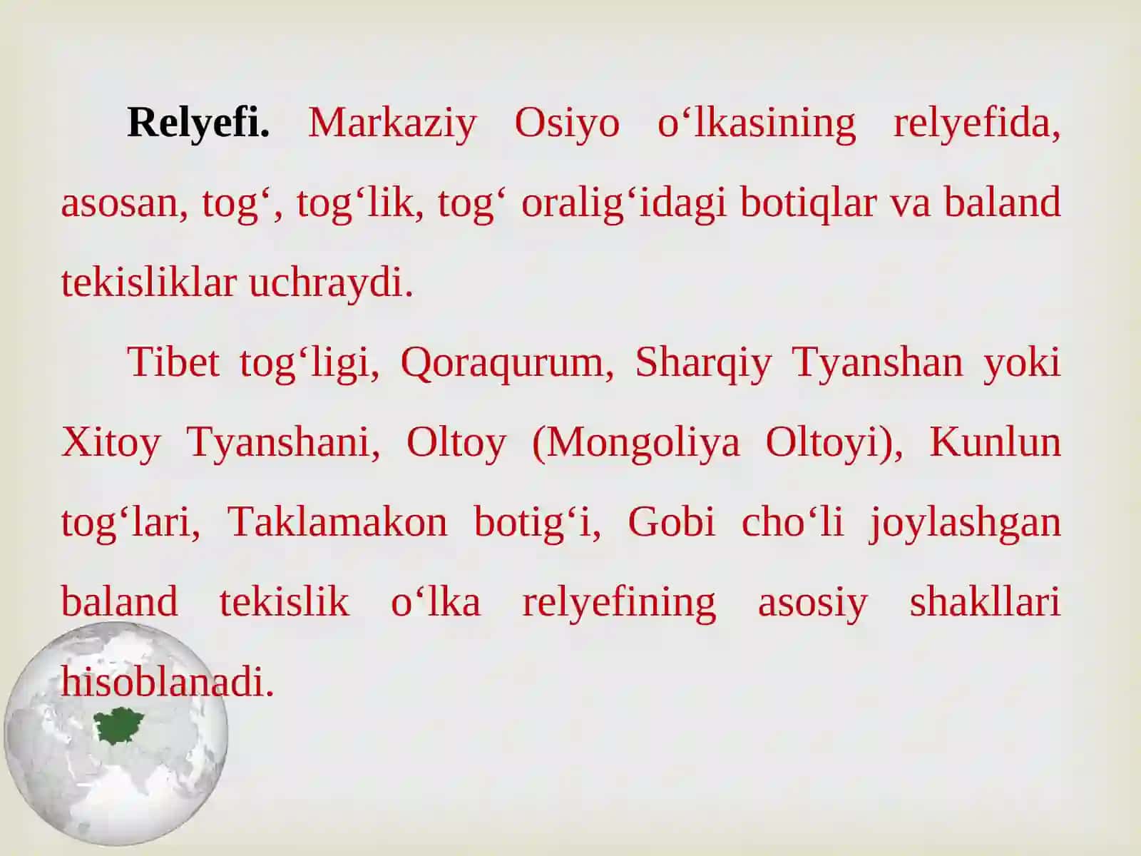 Markaziy Osiyo 4