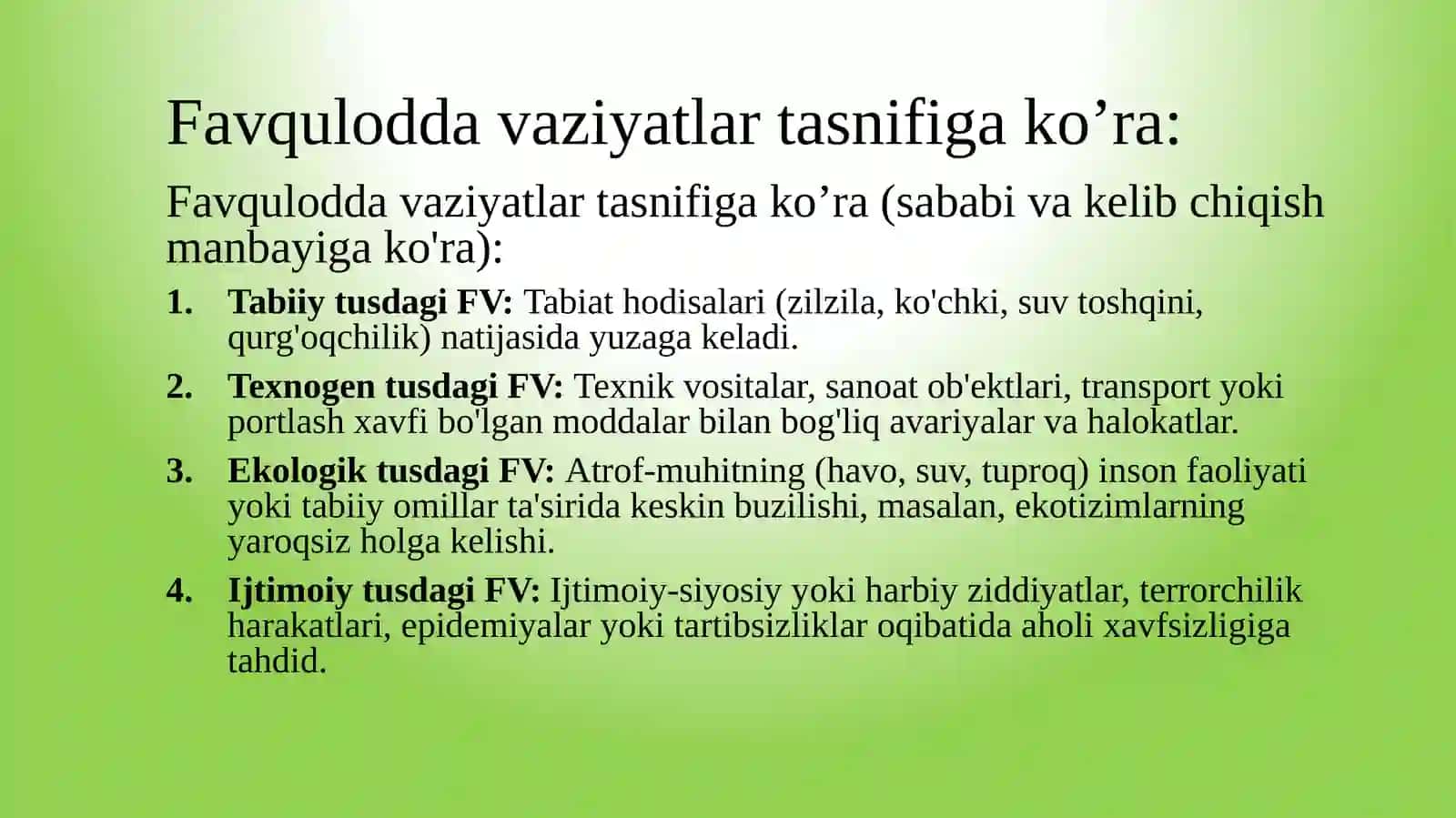 Favqulodda vaziyatlarda aholini evakuatsiya qilish 4