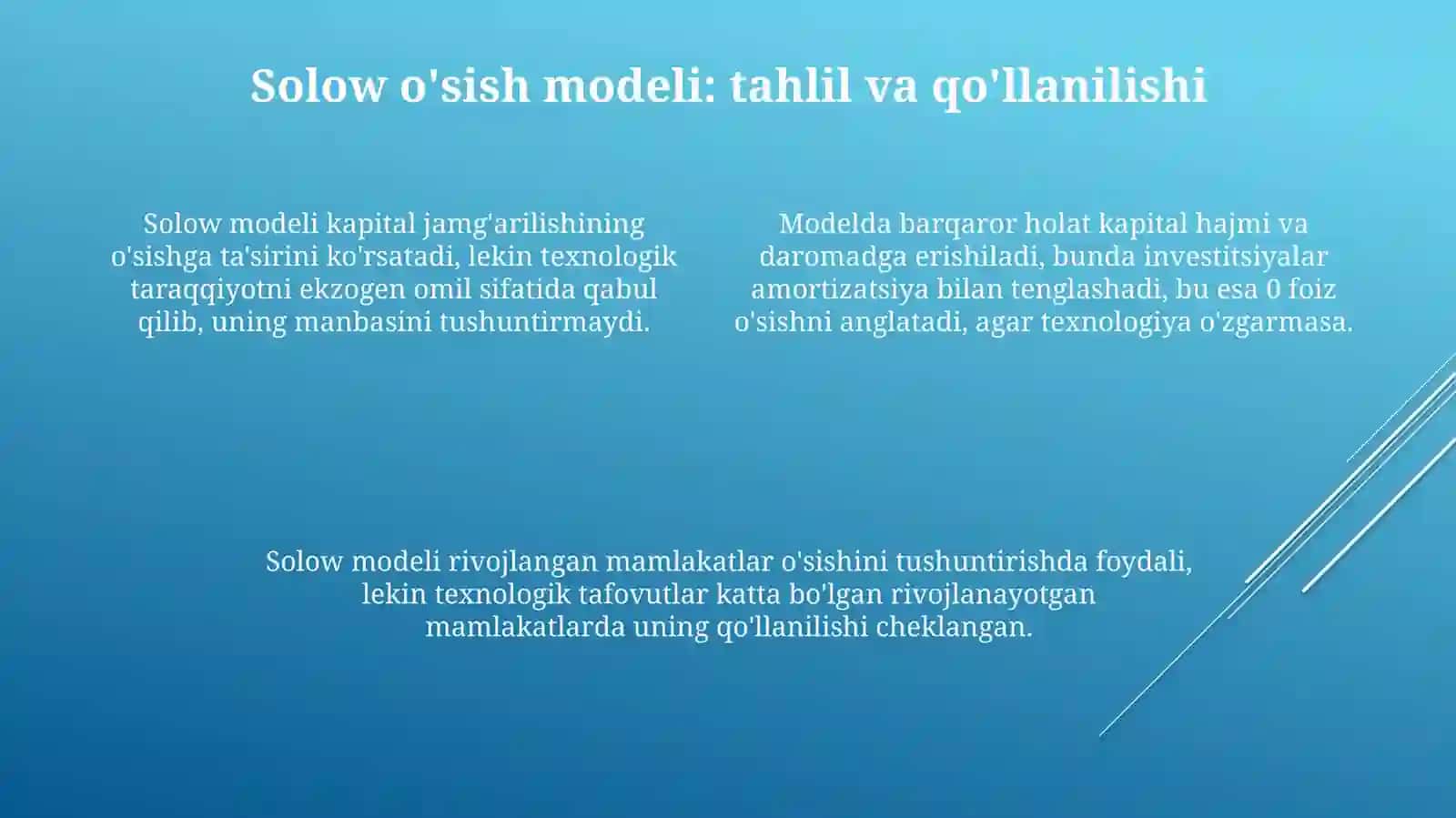 Iqtisodiy O'sish Nazariyasi 4