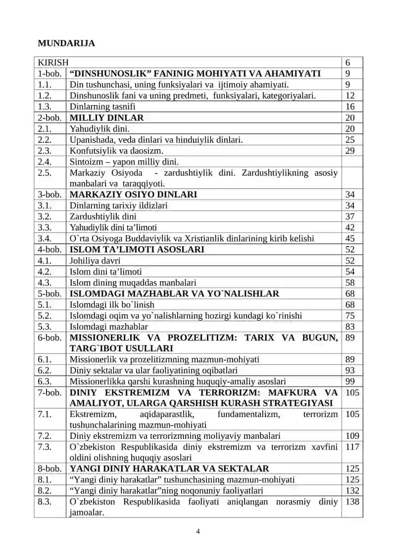 Dinshunoslik 4