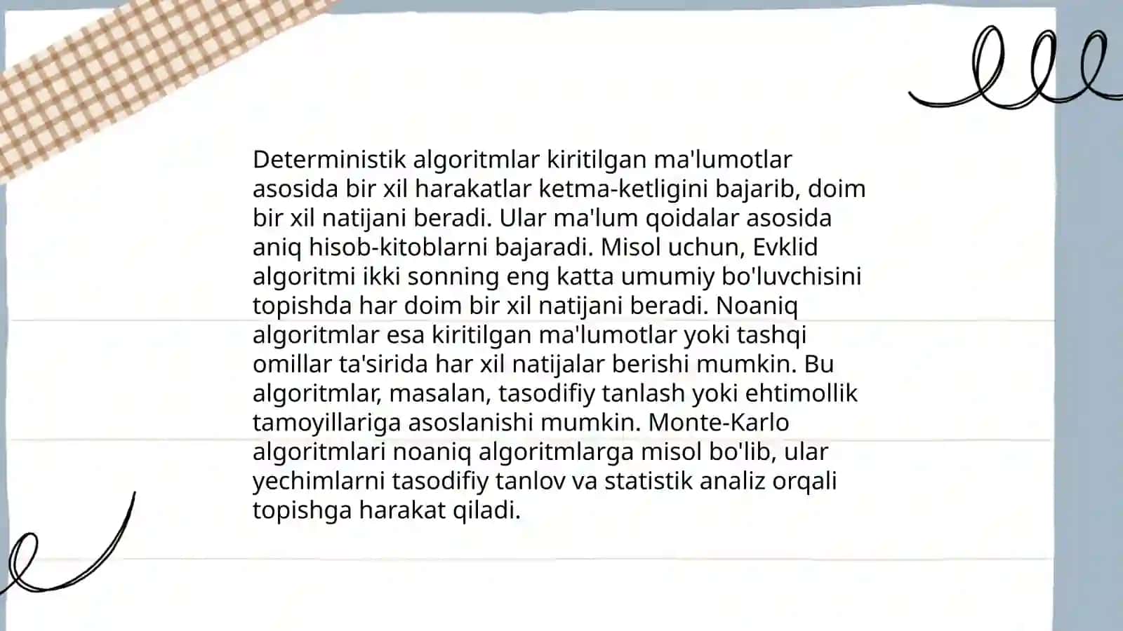 Algoritm turlari va tasvirlash usullari 4