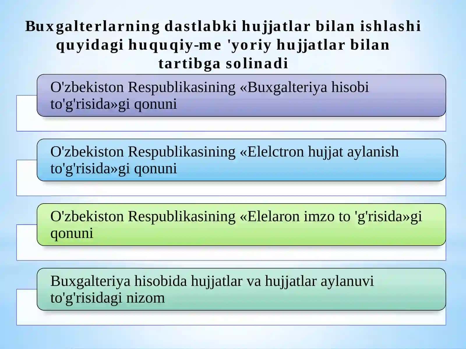 Buxgalteriya Hisobi va Soliqqa Tortish Fani 4