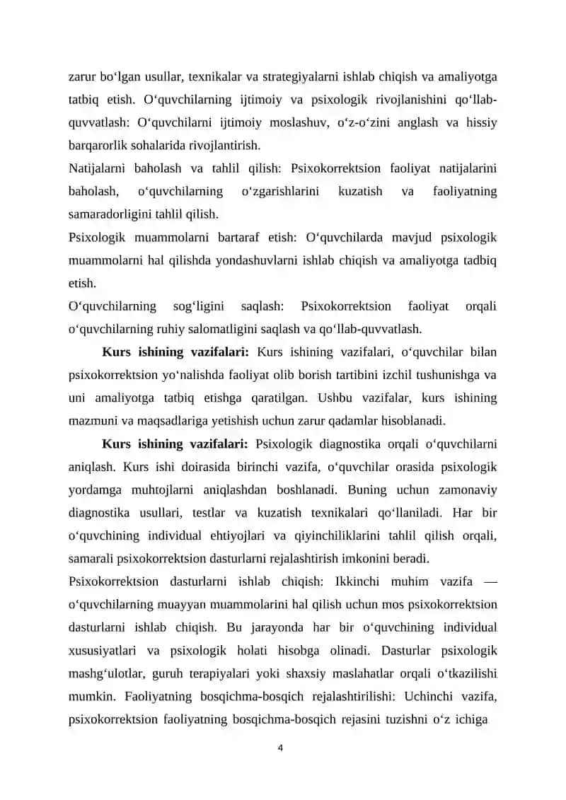 Psixologiya va Psixokorrektsion Faoliyat 4