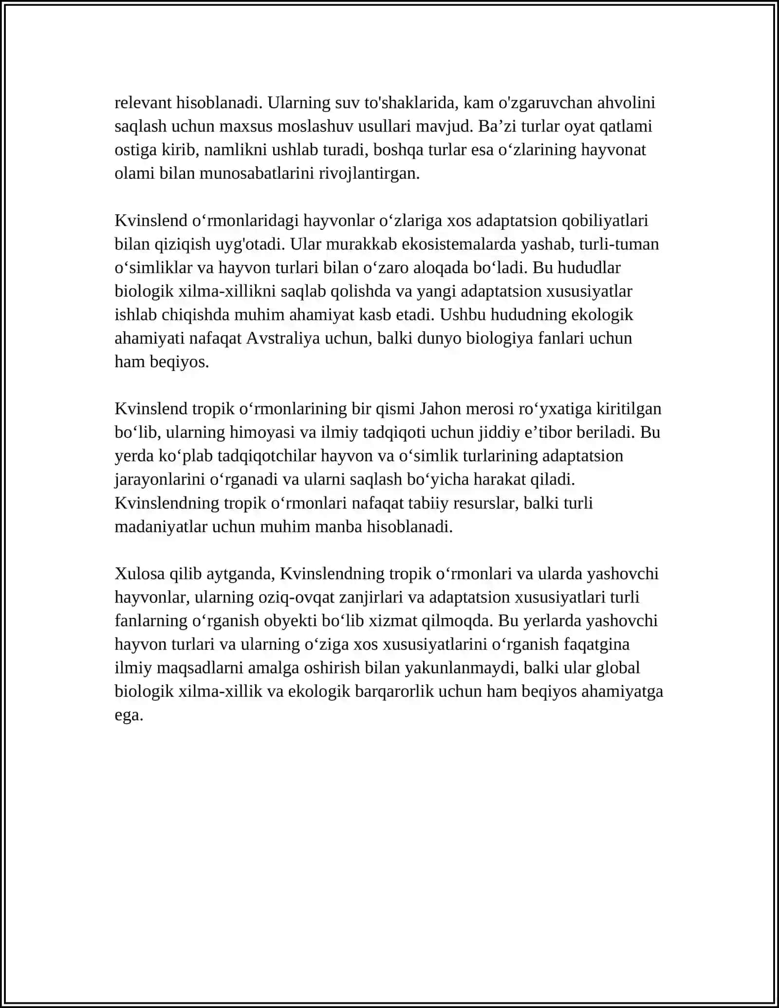AVSTRALIYA OBLASTLARI HAYVONLARI VA ULARNING OʻZIGA XOS XUSUSIYATLARI 4