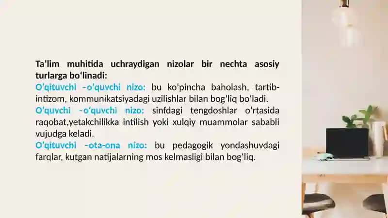 Pedagogik Nizolar va Ziddiyatlar 4