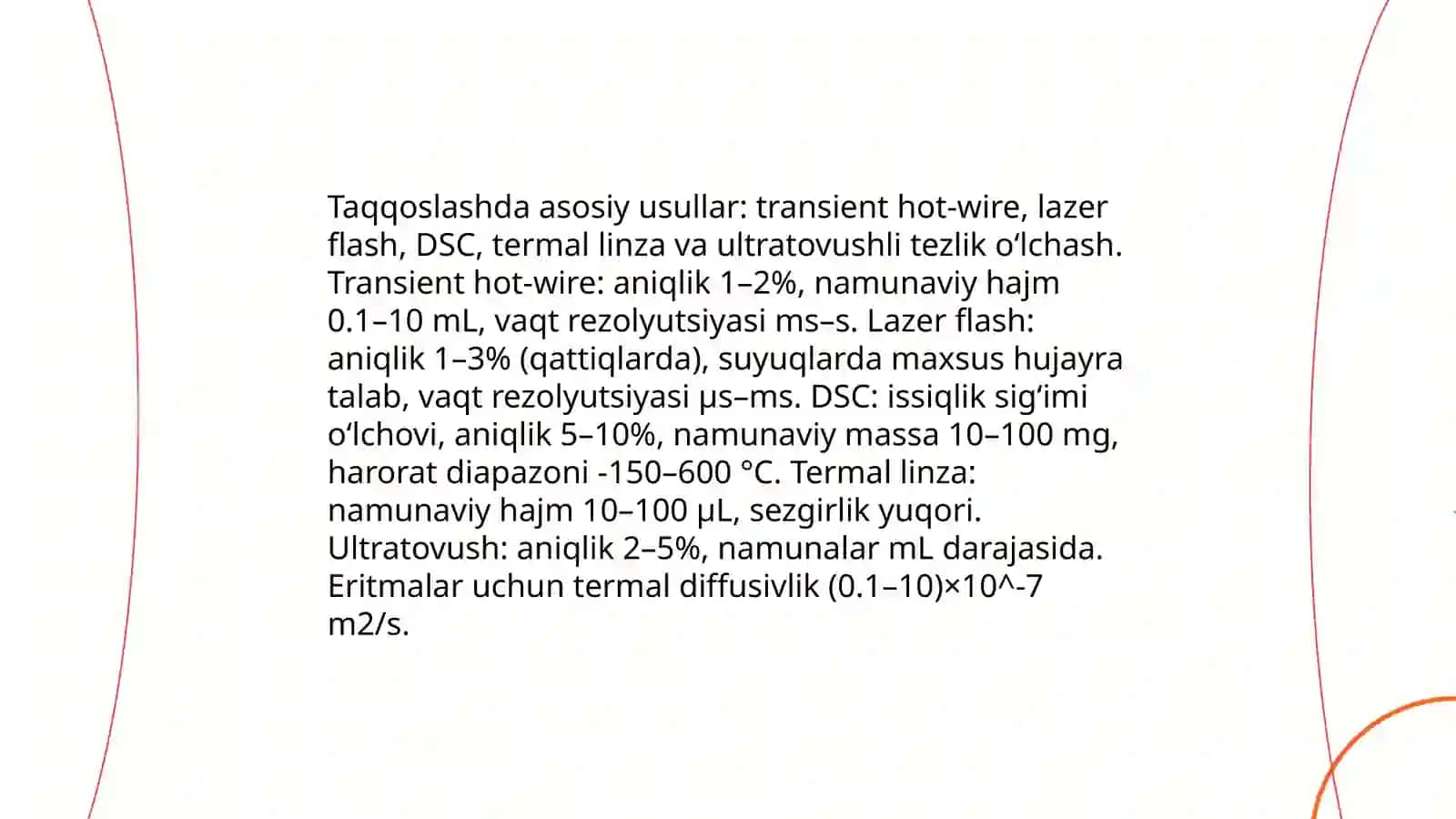 Eritmalarining tempertura dispersiyasini aniqlash 4