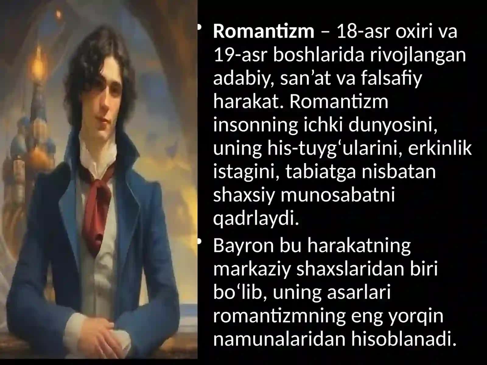 Bayron ijodida romantik obrazlar 4