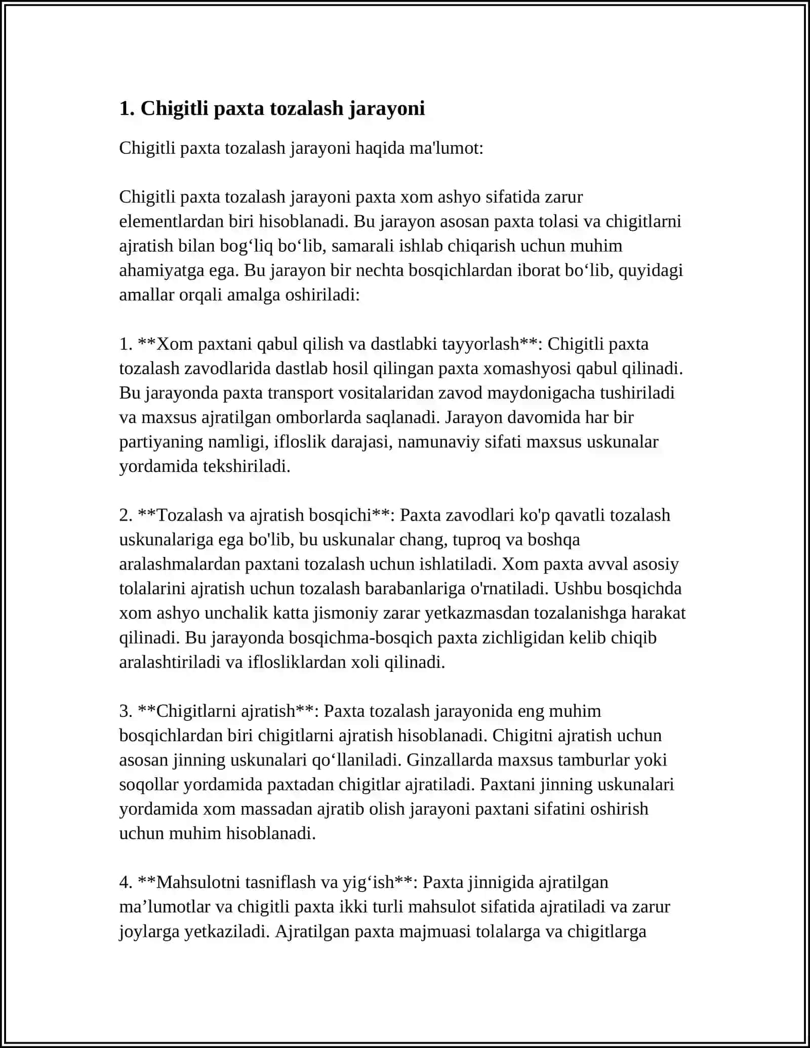CHIGITLI PAXTA TARKIBIDAGI OG'IR ARALASHMALARNI TUTIB QOLUVCHI TOSHTUTGICH QURILMASI 4