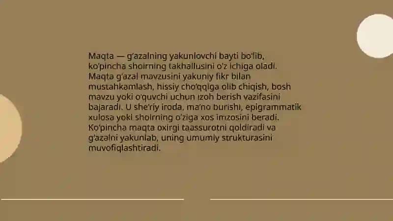 Gʻazal unsurlari 4