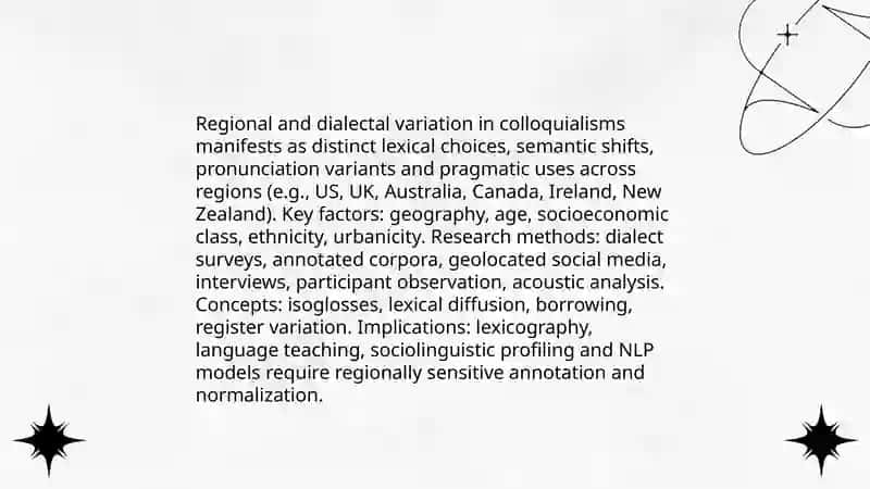 Studying colloquialisms and slang usage 4