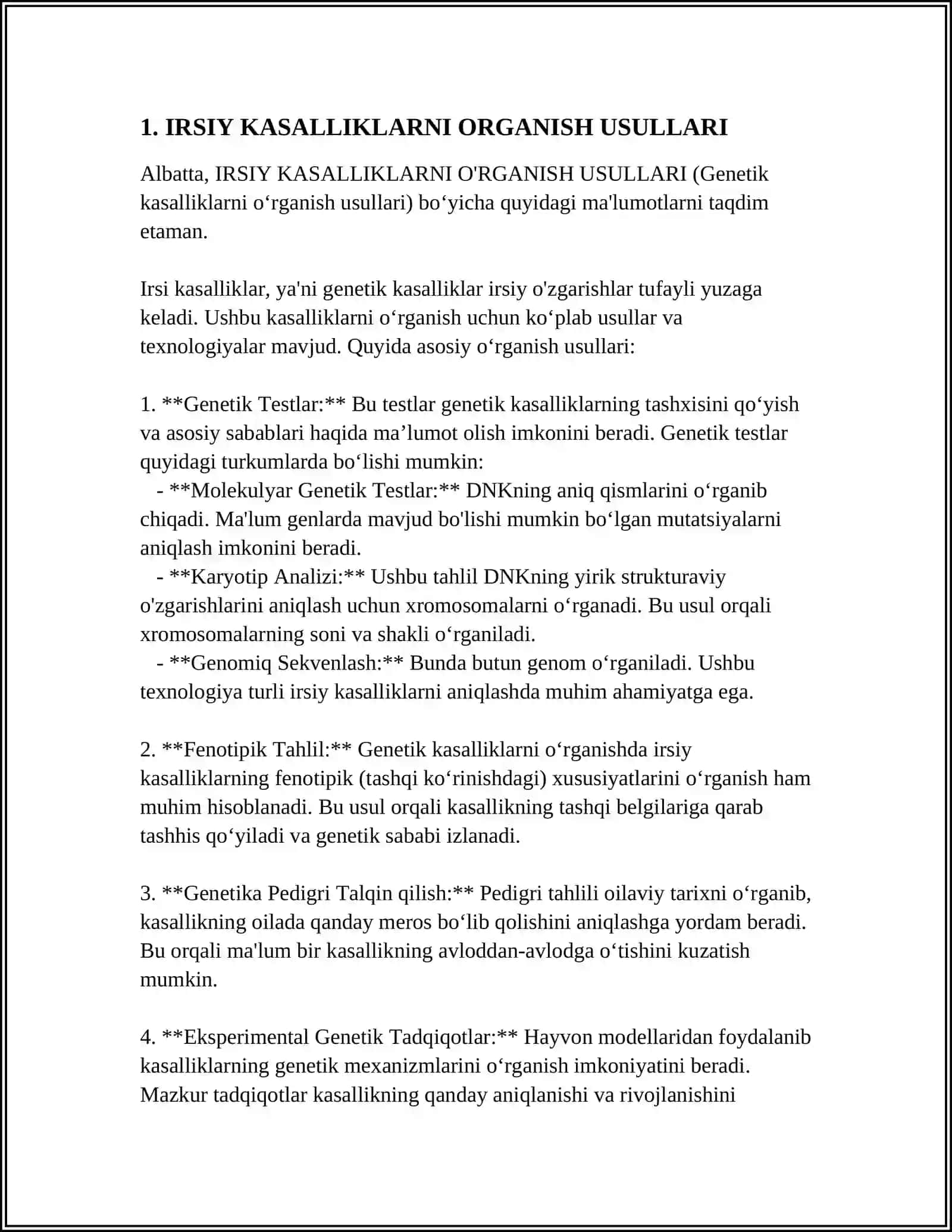 IRSIY KASALLIKLARNI ORGANISH USULLARI 4