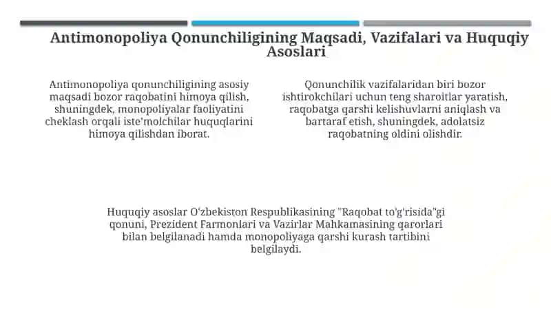 Monopoliya va davlatning monopoliyalarga qarshi qonunchiligi 4