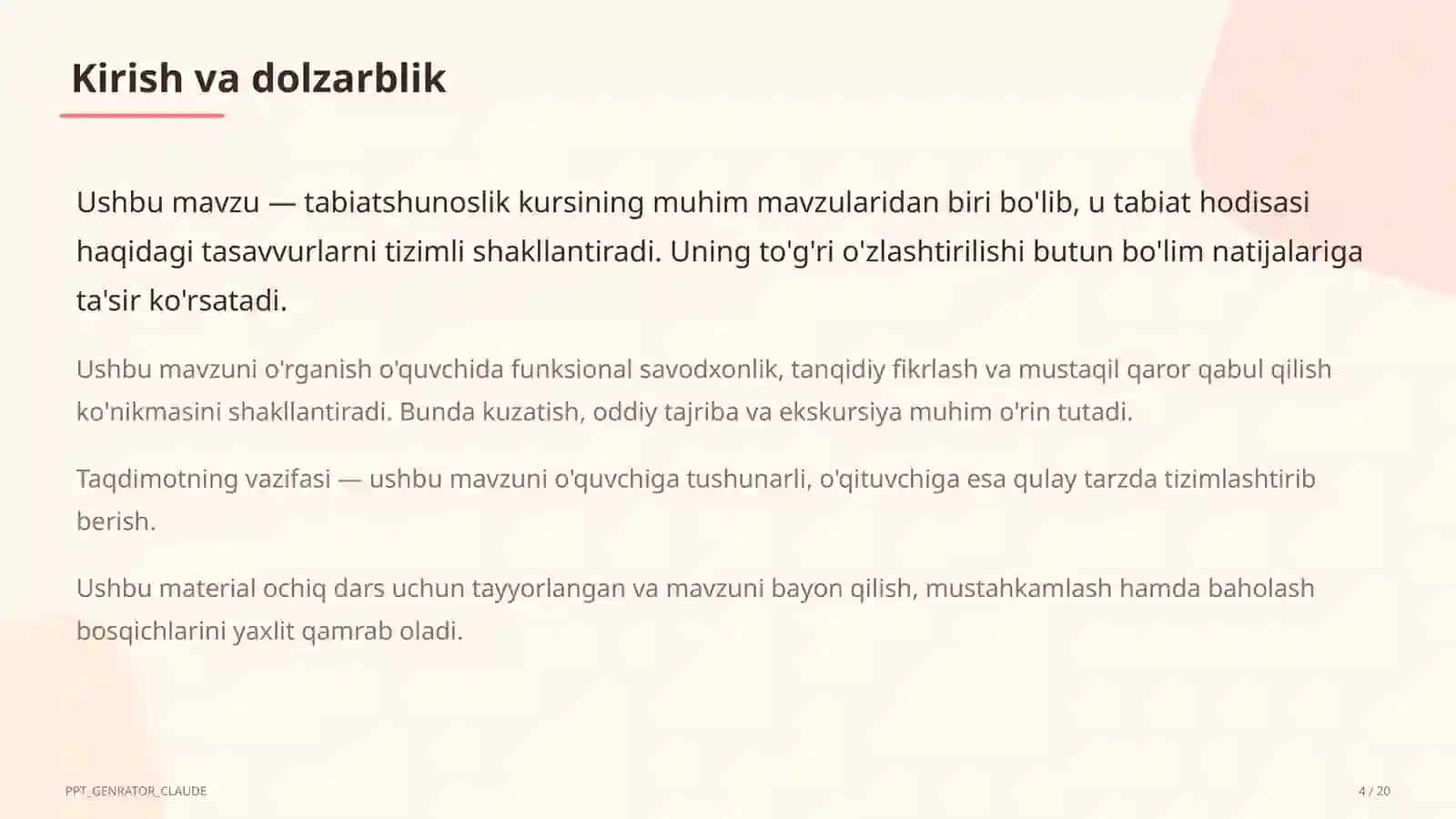 Tabiatshunoslik 4