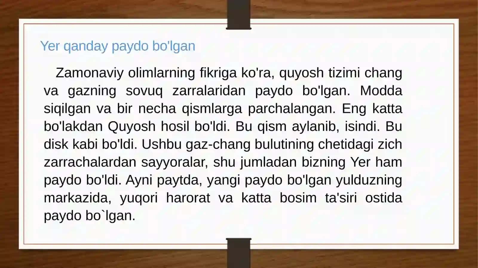 Yerdagi hayotning paydo bo'lishi 4