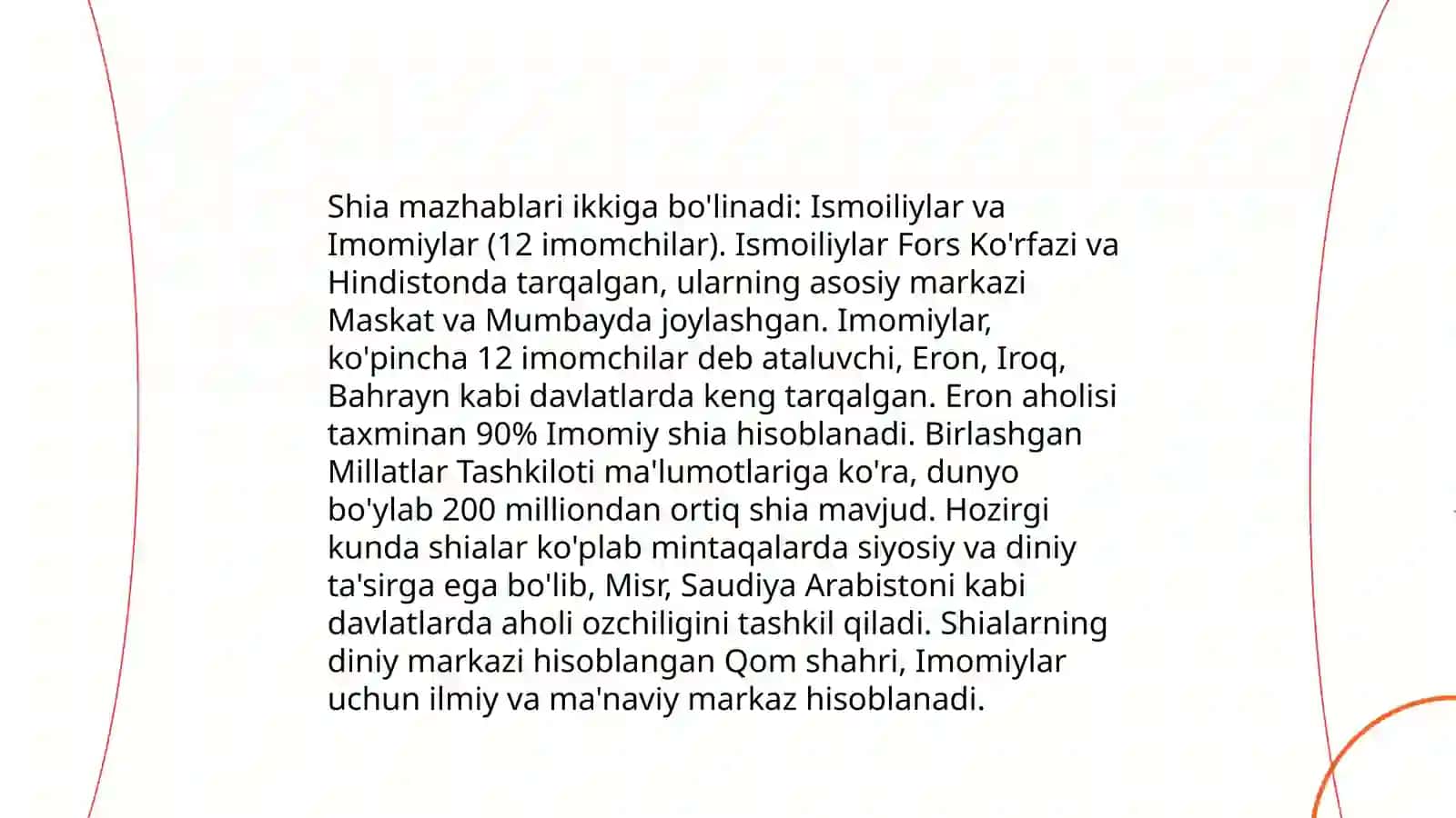 Sunniy mazhablar va ularning zamonaviy qiyofasi 4