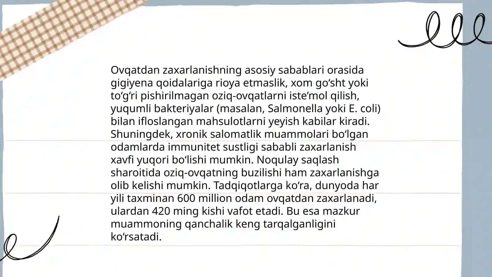Ovqatdan zaxarlanishlar va ularning profilaktikasi 4