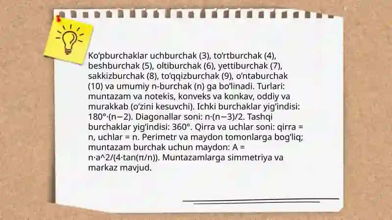Ko’pburchaklar 4