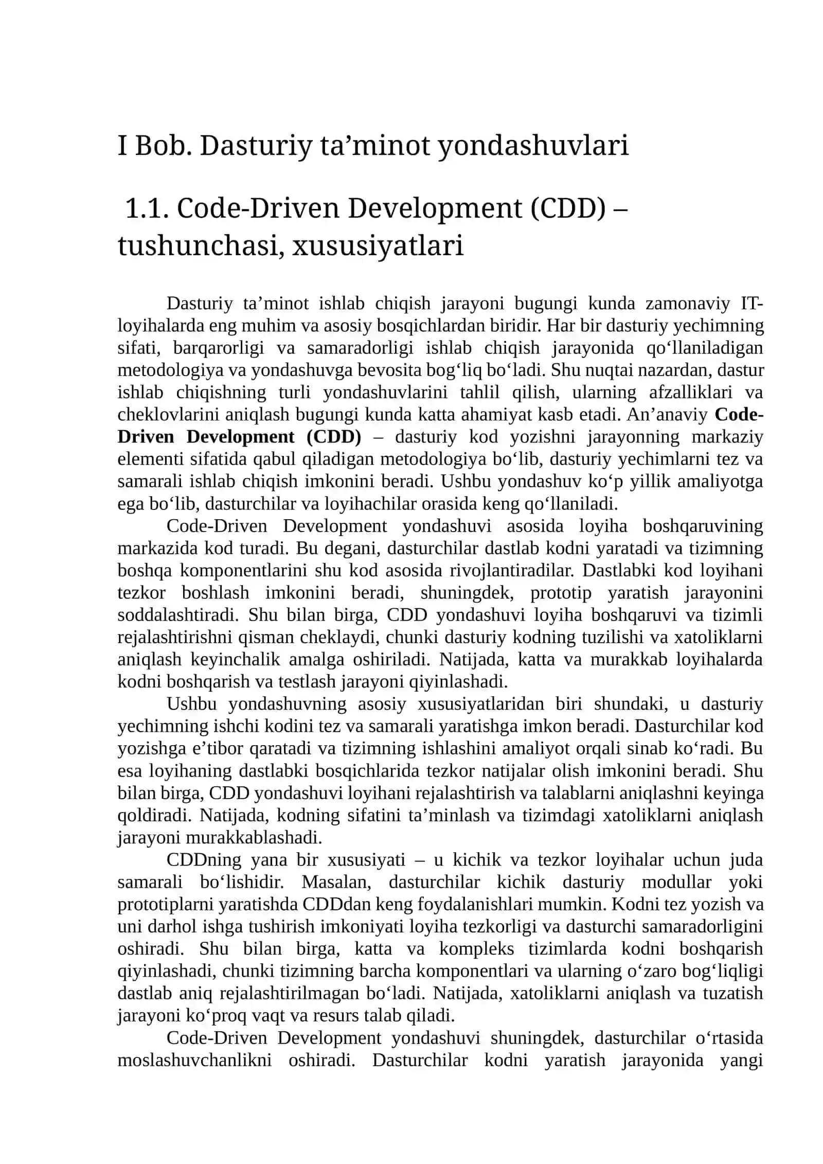 Spec-Driven Development va an'anaviy Code-Driven yondashuv taqqoslanishi 4
