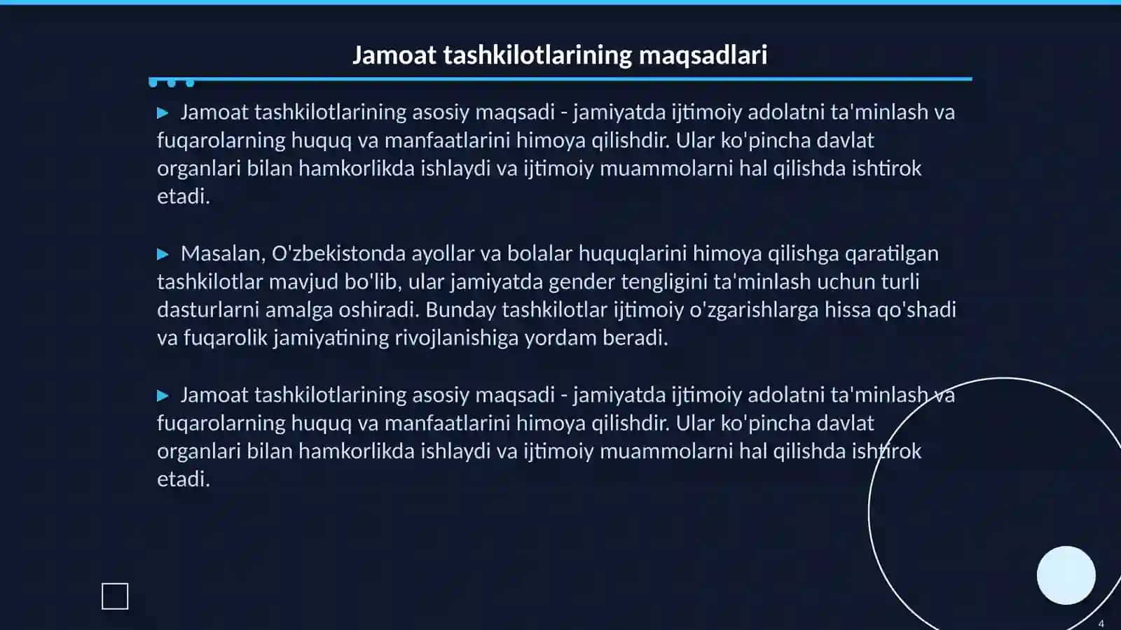 Jamoat tashkilotlari haqida tushuncha 4