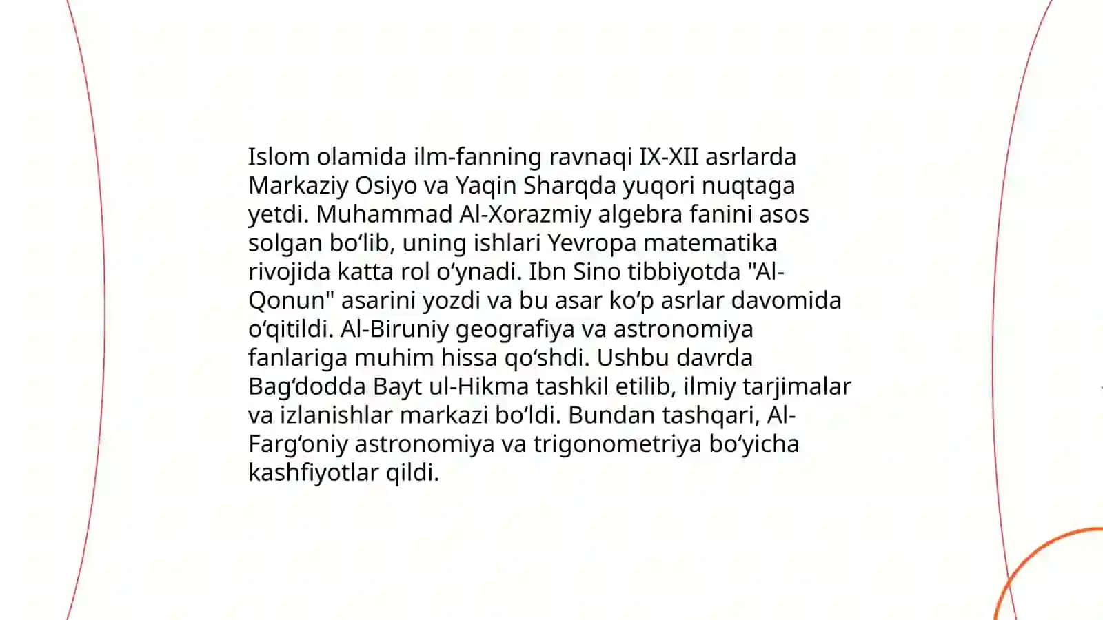 IX-XII asrlarda Mamlakatimiz Hududida Roy Bergan Madaniy Uygonish (Renessans) 4