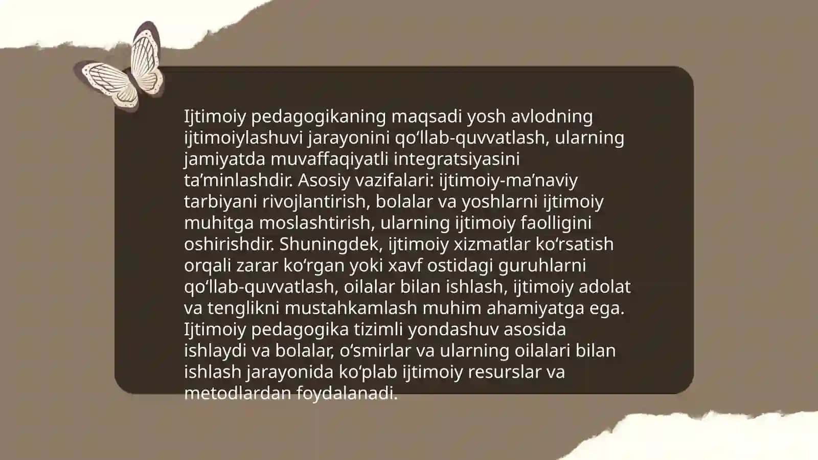 Ijtimoiy pedagogika fan va amaliy faoliyat 4