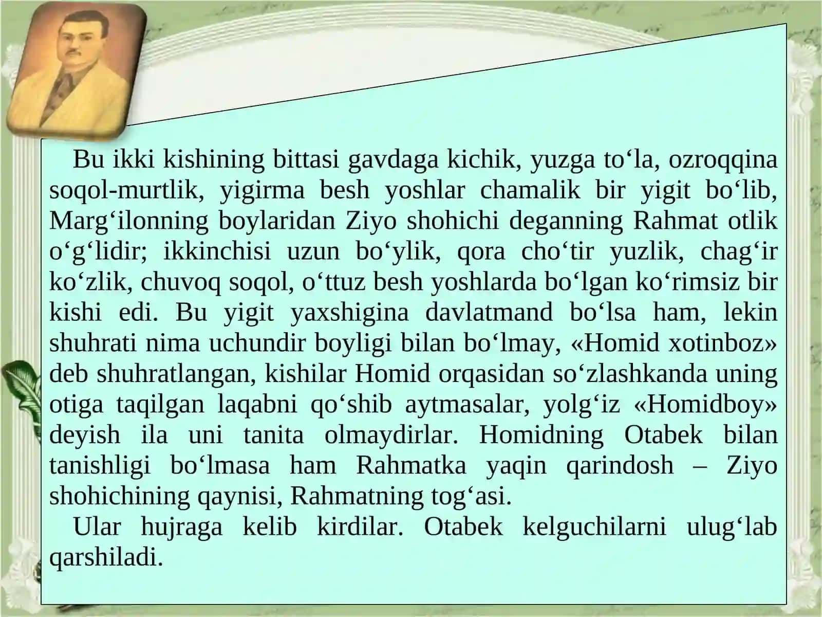 O'tkan kunlar Abdulla Qodiriy 4